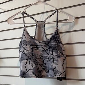 Mono B Dark Blue and Gray Sports Bra
